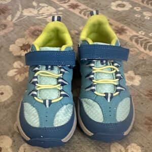 Merrell Kids Blue and Lime Athletic Sneakers